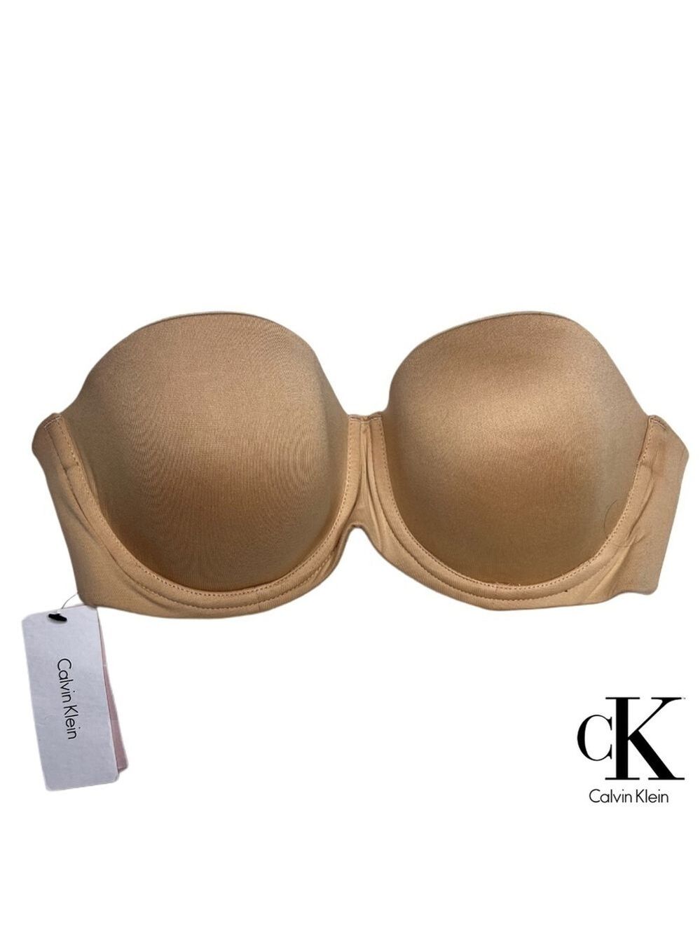 Calvin Klein Constant Strapless Bra – Nude, Lightly Lined, Size 32D, NWT